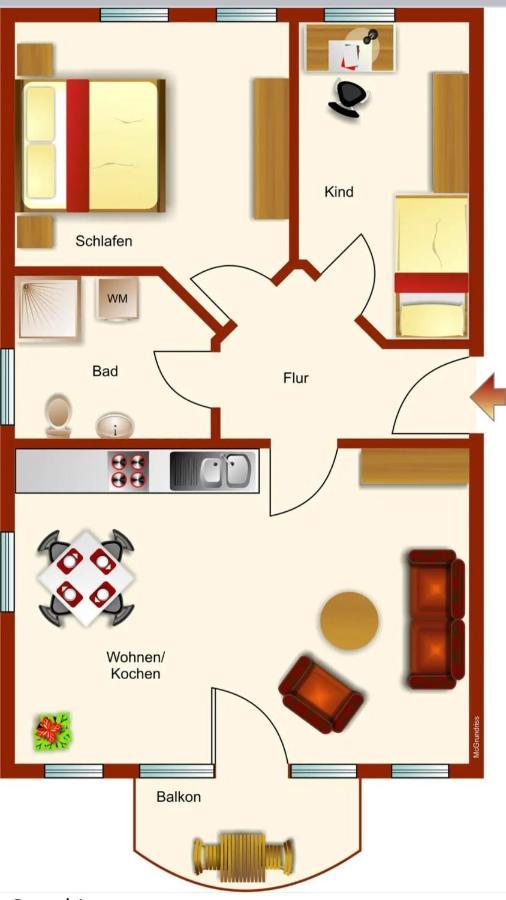 Ferienwohnung Rieke 노르다히 외부 사진